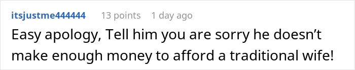 Toxic Man Vents About Traditional Wives, Gets Upset When Someone Pokes Holes In His ‘Logic’ Toxic Man Vents About Traditional Wives, Gets Upset When Someone Pokes Holes In His ‘Logic’