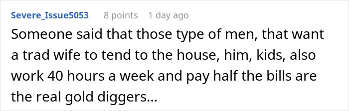 Toxic Man Vents About Traditional Wives, Gets Upset When Someone Pokes Holes In His ‘Logic’