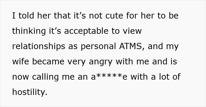 Dad Calls Out Wife After She Teaches Their Daughter To Treat Her Boyfriend Like A Personal ATM Dad Calls Out Wife After She Teaches Their Daughter To Treat Her Boyfriend Like A Personal ATM