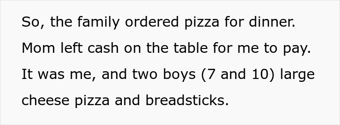 “Looked At Me Puzzled”: Parents Balk After Babysitter Confesses To Having Two Slices Of Pizza “Looked At Me Puzzled”: Parents Balk After Babysitter Confesses To Having Two Slices Of Pizza