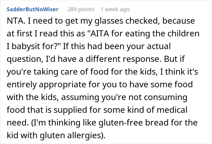 “Looked At Me Puzzled”: Parents Balk After Babysitter Confesses To Having Two Slices Of Pizza “Looked At Me Puzzled”: Parents Balk After Babysitter Confesses To Having Two Slices Of Pizza