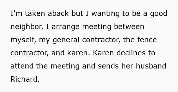 Karen Tries To Get Neighbor Fined Over A Fence, Her Plan Backfires As Her Yard Gets Checked Instead Karen Tries To Get Neighbor Fined Over A Fence, Her Plan Backfires As Her Yard Gets Checked Instead