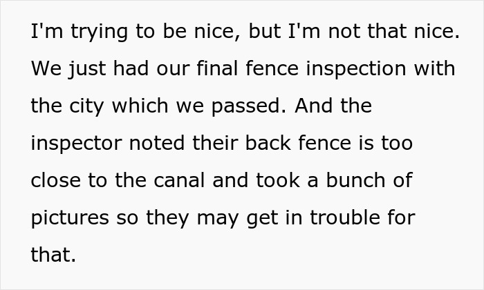 Karen Tries To Get Neighbor Fined Over A Fence, Her Plan Backfires As Her Yard Gets Checked Instead Karen Tries To Get Neighbor Fined Over A Fence, Her Plan Backfires As Her Yard Gets Checked Instead