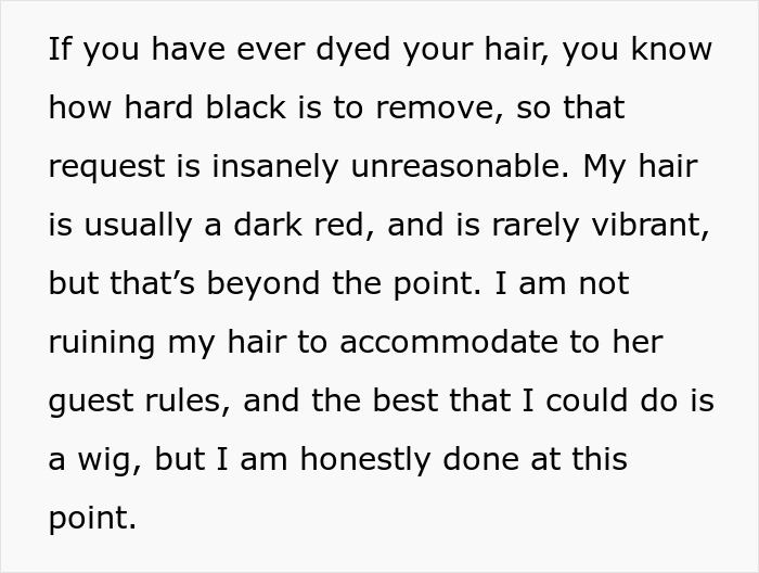 Ginger Woman Stunned After BF’s Sis Wants Her To Dye Her Hair Black For The Wedding, Says No Way Ginger Woman Stunned After BF’s Sis Wants Her To Dye Her Hair Black For The Wedding, Says No Way