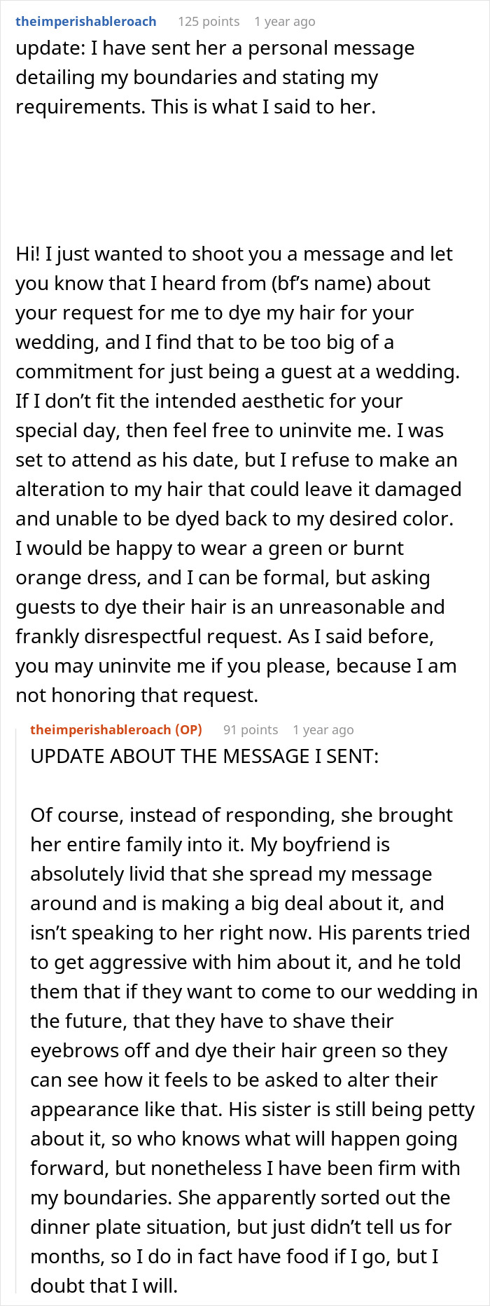 Ginger Woman Stunned After BF’s Sis Wants Her To Dye Her Hair Black For The Wedding, Says No Way Ginger Woman Stunned After BF’s Sis Wants Her To Dye Her Hair Black For The Wedding, Says No Way