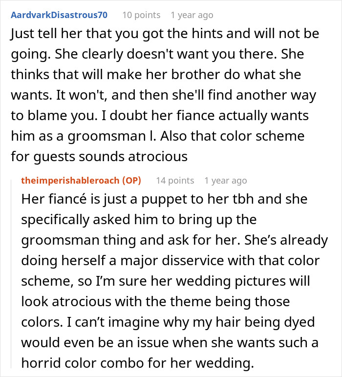 Ginger Woman Stunned After BF’s Sis Wants Her To Dye Her Hair Black For The Wedding, Says No Way Ginger Woman Stunned After BF’s Sis Wants Her To Dye Her Hair Black For The Wedding, Says No Way