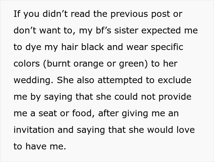 Ginger Woman Stunned After BF’s Sis Wants Her To Dye Her Hair Black For The Wedding, Says No Way Ginger Woman Stunned After BF’s Sis Wants Her To Dye Her Hair Black For The Wedding, Says No Way