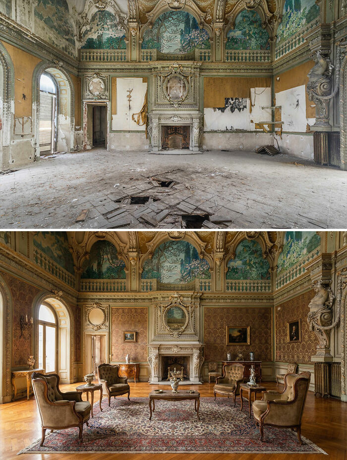 I Photograph Abandoned Places And Used AI To Show What They Looked Like Before Decay (20 Pics) I Photograph Abandoned Places And Used AI To Show What They Looked Like Before Decay (20 Pics)