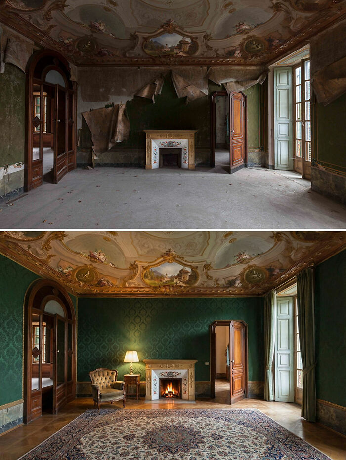 I Photograph Abandoned Places And Used AI To Show What They Looked Like Before Decay (20 Pics) I Photograph Abandoned Places And Used AI To Show What They Looked Like Before Decay (20 Pics)