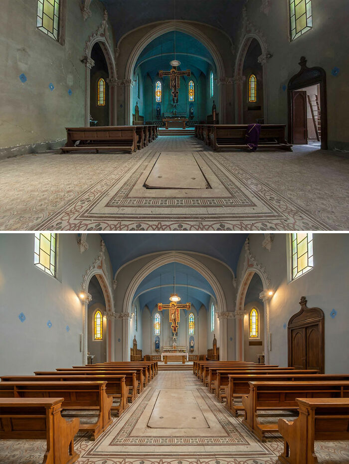 I Photograph Abandoned Places And Used AI To Show What They Looked Like Before Decay (20 Pics) I Photograph Abandoned Places And Used AI To Show What They Looked Like Before Decay (20 Pics)