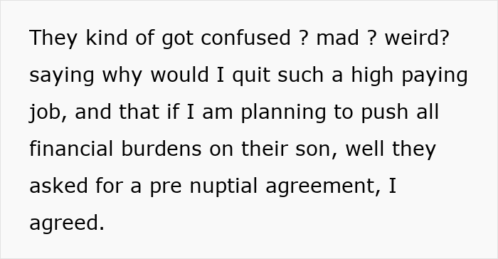 Future In-Laws Demand Woman Sign A Prenup, Backtrack After They Get A Whiff Of Her Wealthy Fam Future In-Laws Demand Woman Sign A Prenup, Backtrack After They Get A Whiff Of Her Wealthy Fam