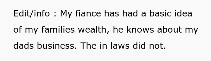 Future In-Laws Demand Woman Sign A Prenup, Backtrack After They Get A Whiff Of Her Wealthy Fam Future In-Laws Demand Woman Sign A Prenup, Backtrack After They Get A Whiff Of Her Wealthy Fam