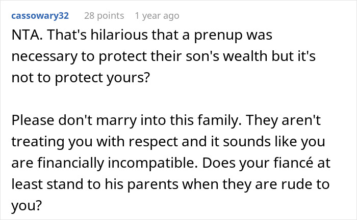 Future In-Laws Demand Woman Sign A Prenup, Backtrack After They Get A Whiff Of Her Wealthy Fam Future In-Laws Demand Woman Sign A Prenup, Backtrack After They Get A Whiff Of Her Wealthy Fam