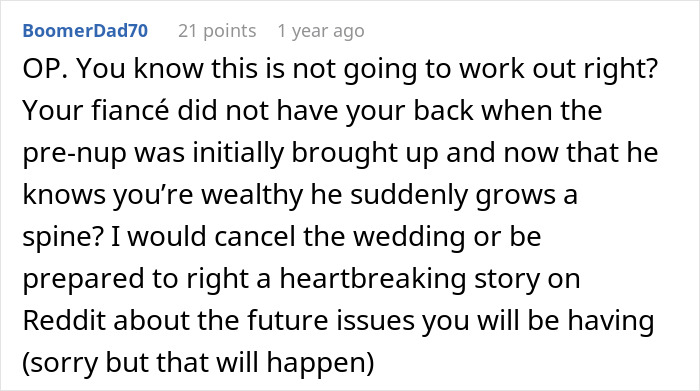 Future In-Laws Demand Woman Sign A Prenup, Backtrack After They Get A Whiff Of Her Wealthy Fam Future In-Laws Demand Woman Sign A Prenup, Backtrack After They Get A Whiff Of Her Wealthy Fam