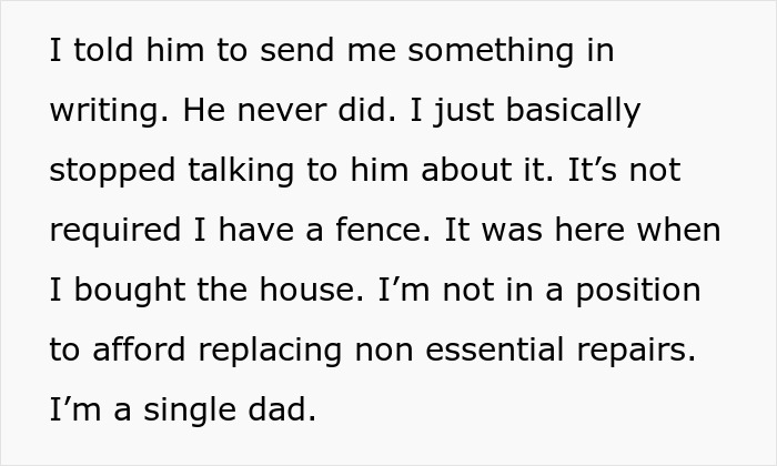 Man Refuses To Cough Up $2000 After Neighbor Replaces His Rotten Fence Without Any Agreement Man Refuses To Cough Up $2000 After Neighbor Replaces His Rotten Fence Without Any Agreement
