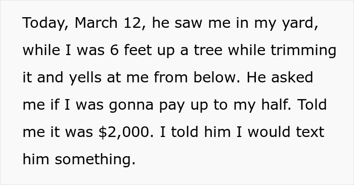 Man Refuses To Cough Up $2000 After Neighbor Replaces His Rotten Fence Without Any Agreement Man Refuses To Cough Up $2000 After Neighbor Replaces His Rotten Fence Without Any Agreement