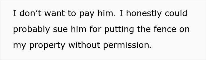 Man Refuses To Cough Up $2000 After Neighbor Replaces His Rotten Fence Without Any Agreement Man Refuses To Cough Up $2000 After Neighbor Replaces His Rotten Fence Without Any Agreement