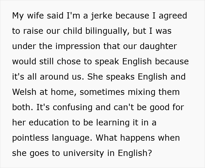 Dad Calls Mom’s Native Language ‘Pointless,’ Bans Daughter From Using It, Gets Reality Check Fast Dad Calls Mom’s Native Language ‘Pointless,’ Bans Daughter From Using It, Gets Reality Check Fast