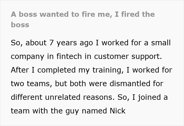 Boss Keeps Threatening Employee With Termination, Becomes The One Getting Fired From His Position Boss Keeps Threatening Employee With Termination, Becomes The One Getting Fired From His Position