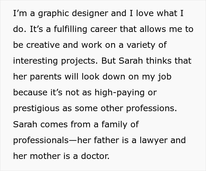 Man Wonders If His Relationship Is Doomed After His GF Pressures Him To Lie About His Career Man Wonders If His Relationship Is Doomed After His GF Pressures Him To Lie About His Career
