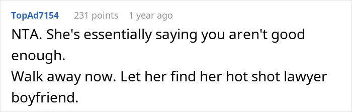 Man Wonders If His Relationship Is Doomed After His GF Pressures Him To Lie About His Career Man Wonders If His Relationship Is Doomed After His GF Pressures Him To Lie About His Career