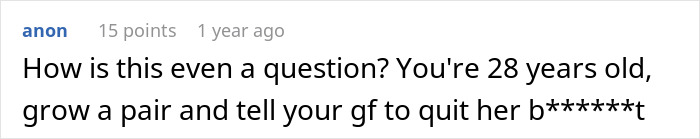 Man Wonders If His Relationship Is Doomed After His GF Pressures Him To Lie About His Career Man Wonders If His Relationship Is Doomed After His GF Pressures Him To Lie About His Career