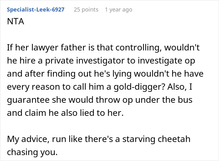 Man Wonders If His Relationship Is Doomed After His GF Pressures Him To Lie About His Career Man Wonders If His Relationship Is Doomed After His GF Pressures Him To Lie About His Career