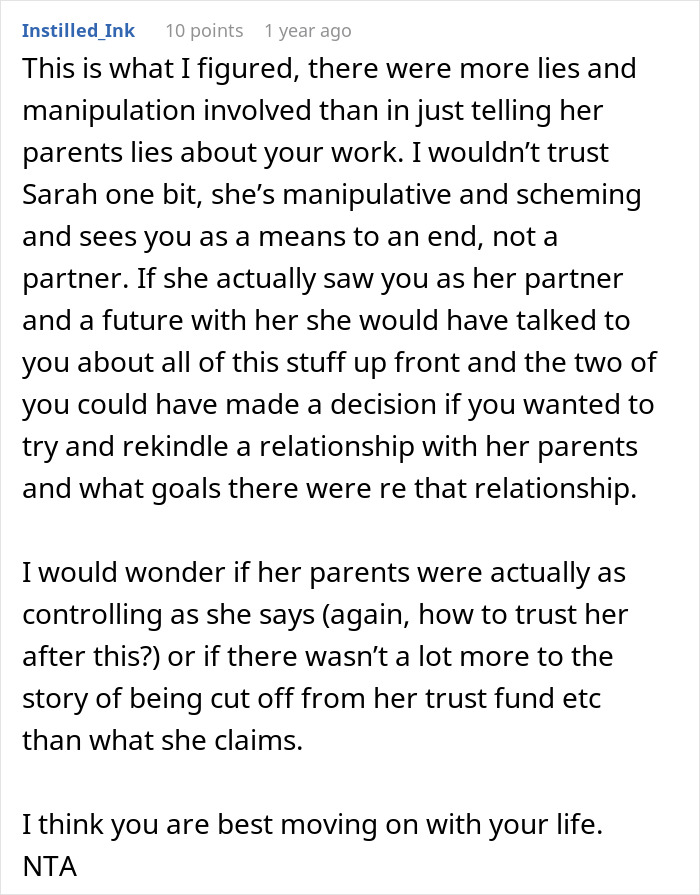 Man Wonders If His Relationship Is Doomed After His GF Pressures Him To Lie About His Career Man Wonders If His Relationship Is Doomed After His GF Pressures Him To Lie About His Career