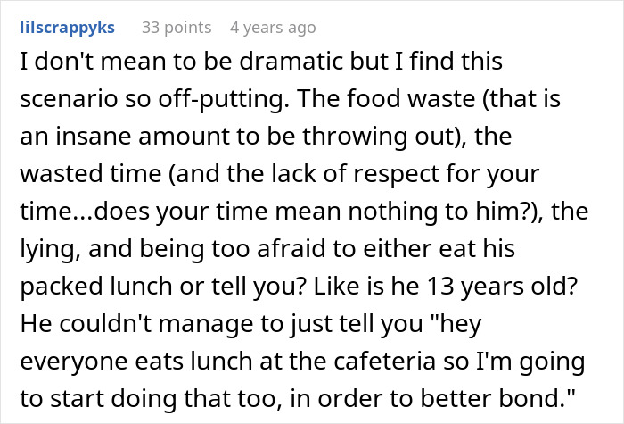 Woman Gets Up At Dawn To Make Lunches For Toxic BF, He Lies About Eating Them For 1.5 Years Woman Gets Up At Dawn To Make Lunches For Toxic BF, He Lies About Eating Them For 1.5 Years