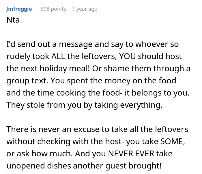 &#8220;I Stood There In Shock&#8221;: Thanksgiving Host Left With Empty Fridge When Family Clears Leftovers