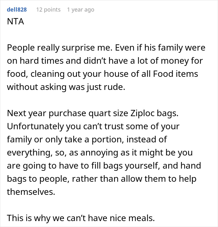 &#8220;I Stood There In Shock&#8221;: Thanksgiving Host Left With Empty Fridge When Family Clears Leftovers