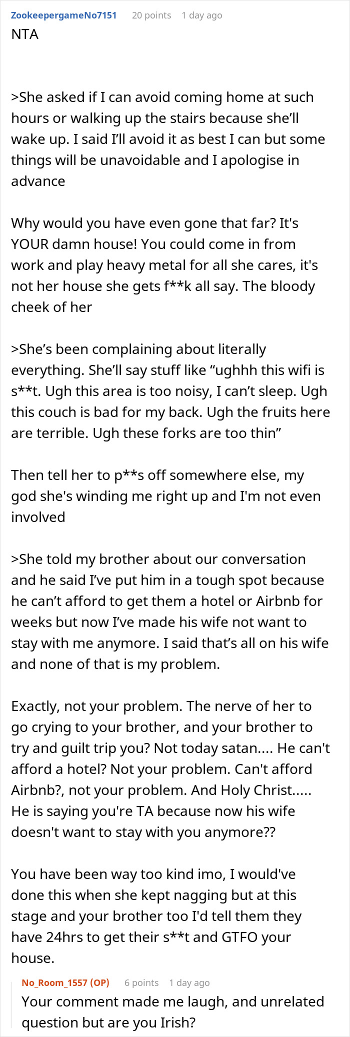 Woman Welcomes Brother’s Family For A Month, His Wife Won’t Stop Complaining Woman Welcomes Brother’s Family For A Month, His Wife Won’t Stop Complaining
