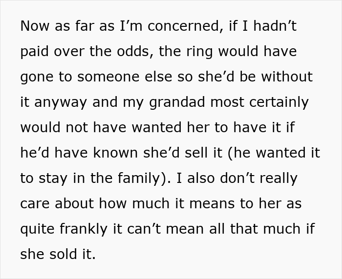 Woman Pawns Family Heirloom Ring, Livid After SIL Buys It Back, Demands She Return It