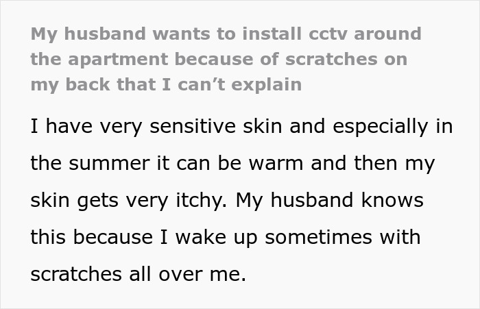 Wife Can’t Explain Scratches On Her Back, Hubby With Trust Issues Wants To Install CCTV At Home