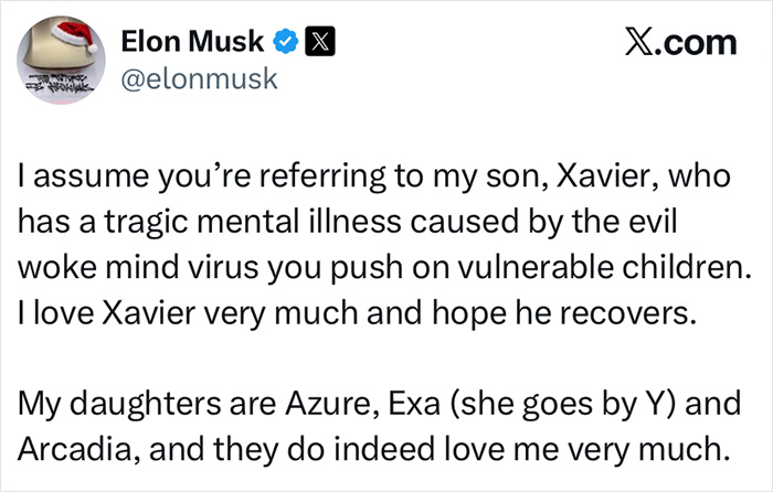 “Tragic Mental Illness”: Elon Musk’s Comment About Daughter Vivian Sparks Mass Outrage Online “Tragic Mental Illness”: Elon Musk’s Comment About Daughter Vivian Sparks Mass Outrage Online