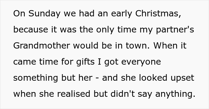 Woman Upset Son’s Partner Came Without A Gift After She Asked Him Not To Get Her Any More “Tacky Little Trinkets” Woman Upset Son’s Partner Came Without A Gift After She Asked Him Not To Get Her Any More “Tacky Little Trinkets”