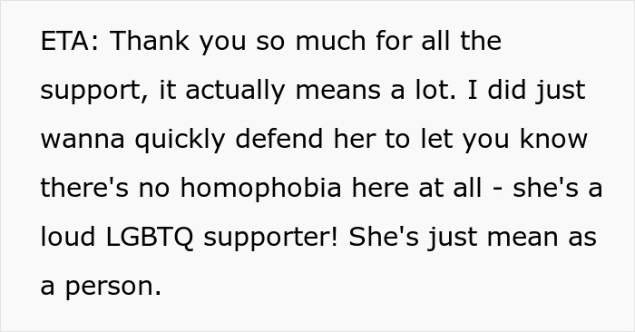 Woman Upset Son’s Partner Came Without A Gift After She Asked Him Not To Get Her Any More “Tacky Little Trinkets” Woman Upset Son’s Partner Came Without A Gift After She Asked Him Not To Get Her Any More “Tacky Little Trinkets”