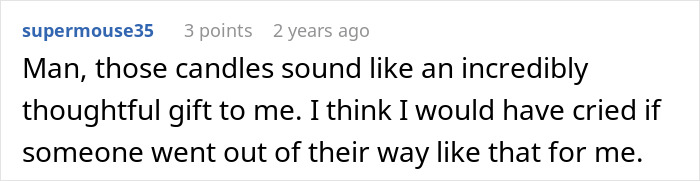 Woman Upset Son’s Partner Came Without A Gift After She Asked Him Not To Get Her Any More “Tacky Little Trinkets” Woman Upset Son’s Partner Came Without A Gift After She Asked Him Not To Get Her Any More “Tacky Little Trinkets”
