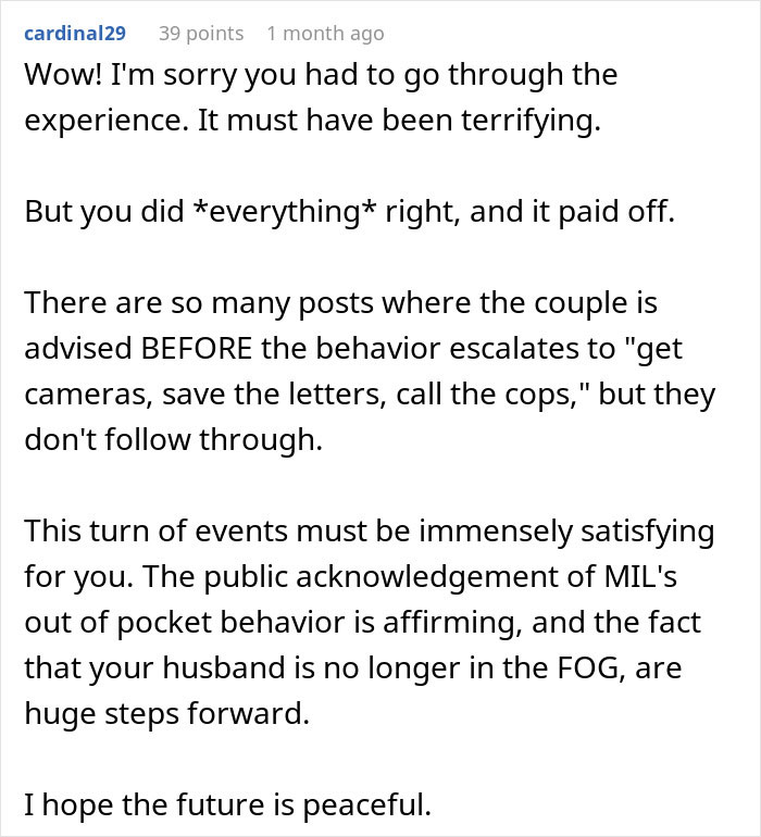 After 29 Years Of Marriage Woman Finally Takes Out A Restraining Order Against MIL After 29 Years Of Marriage Woman Finally Takes Out A Restraining Order Against MIL