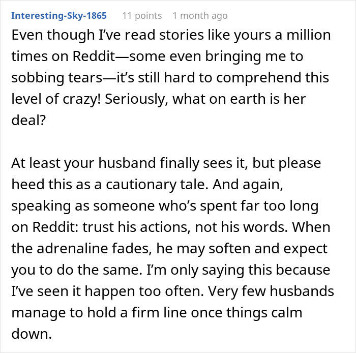 After 29 Years Of Marriage Woman Finally Takes Out A Restraining Order Against MIL After 29 Years Of Marriage Woman Finally Takes Out A Restraining Order Against MIL
