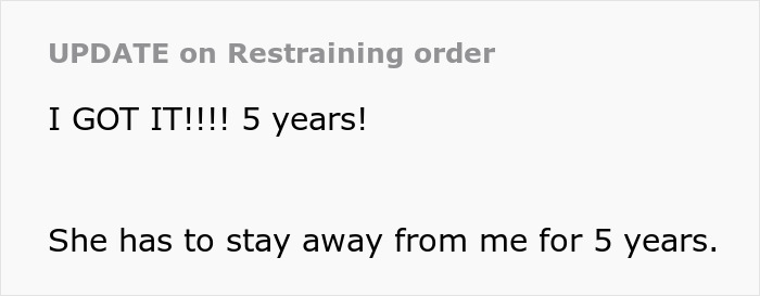 After 29 Years Of Marriage Woman Finally Takes Out A Restraining Order Against MIL After 29 Years Of Marriage Woman Finally Takes Out A Restraining Order Against MIL
