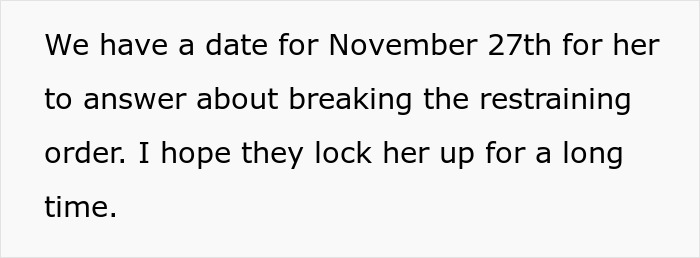 After 29 Years Of Marriage Woman Finally Takes Out A Restraining Order Against MIL After 29 Years Of Marriage Woman Finally Takes Out A Restraining Order Against MIL