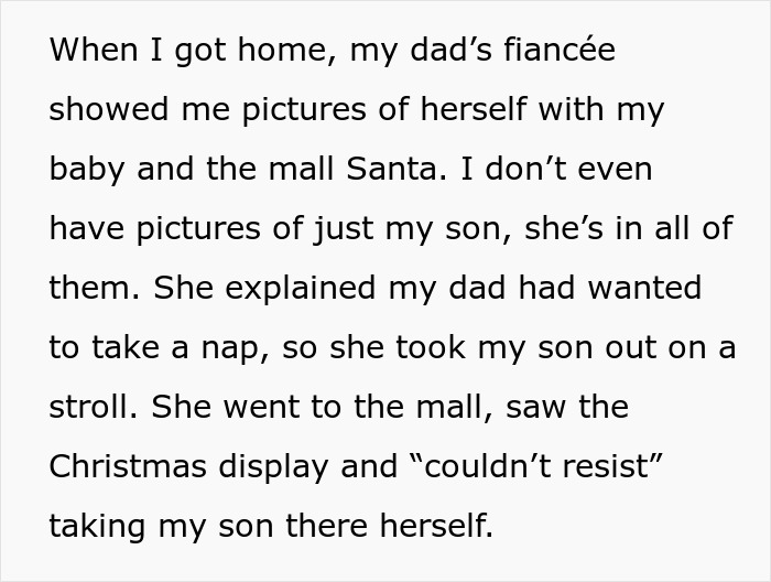 Step-Grandma Sneaks Baby To Santa While Watching Him, Loses Babysitting Privileges Forever