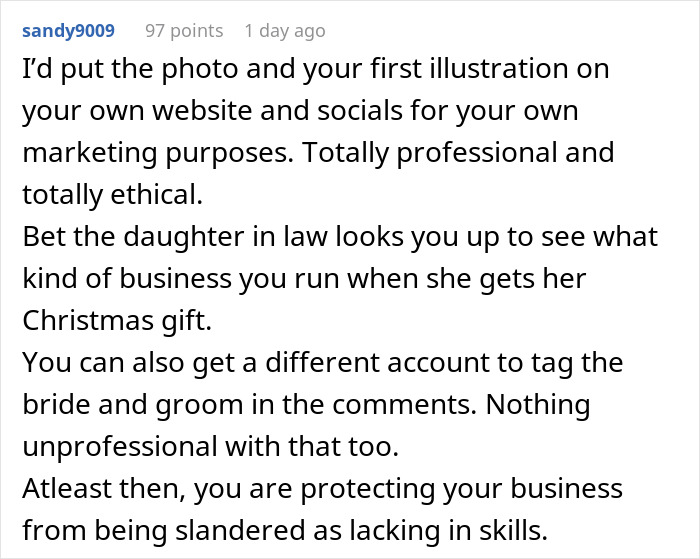 MIL’s Plan To Make Bride Look Ugly In Wedding Illustration Backfires When Artist Catches On MIL’s Plan To Make Bride Look Ugly In Wedding Illustration Backfires When Artist Catches On