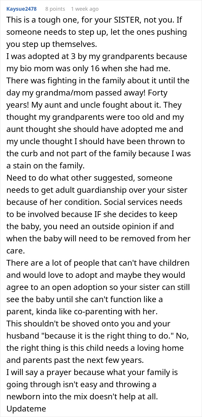 Childfree Woman Refuses To Take Responsibility For Her Sister’s New Baby She Told Her Not To Have Childfree Woman Refuses To Take Responsibility For Her Sister’s New Baby She Told Her Not To Have