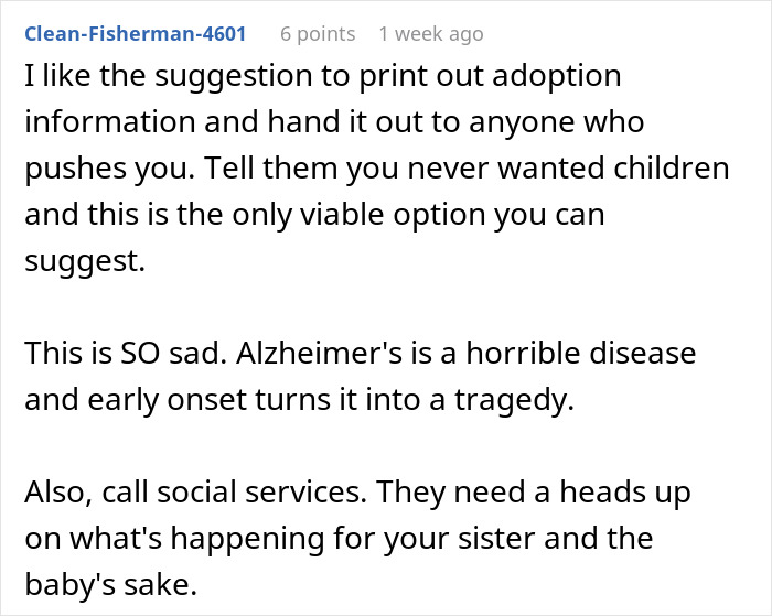 Childfree Woman Refuses To Take Responsibility For Her Sister’s New Baby She Told Her Not To Have Childfree Woman Refuses To Take Responsibility For Her Sister’s New Baby She Told Her Not To Have