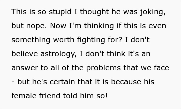 Woman Dumps BF For Cheating On Her With Astrology-Obsessed Friend, He Blames It On Her Being A Cancer Woman Dumps BF For Cheating On Her With Astrology-Obsessed Friend, He Blames It On Her Being A Cancer