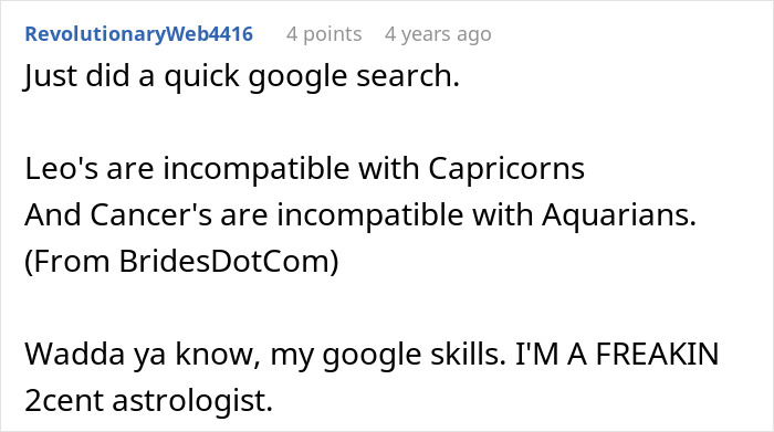 Woman Dumps BF For Cheating On Her With Astrology-Obsessed Friend, He Blames It On Her Being A Cancer Woman Dumps BF For Cheating On Her With Astrology-Obsessed Friend, He Blames It On Her Being A Cancer