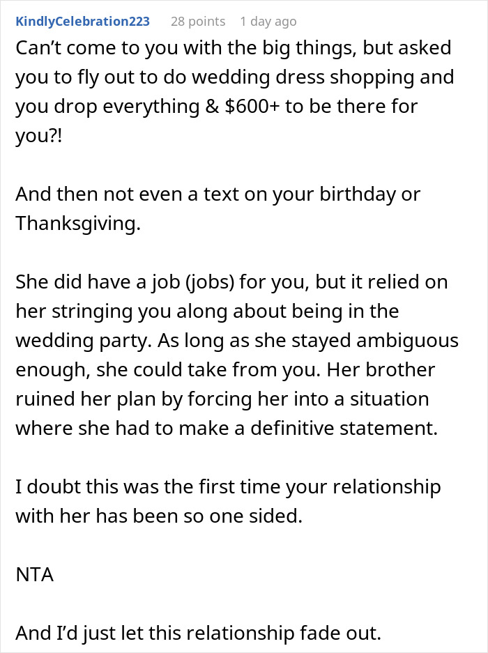 “Spend The Night And Morning Crying”: Wedding Dress Shopping Trip Turns Into A Painful Friendship Wake-Up Call “Spend The Night And Morning Crying”: Wedding Dress Shopping Trip Turns Into A Painful Friendship Wake-Up Call