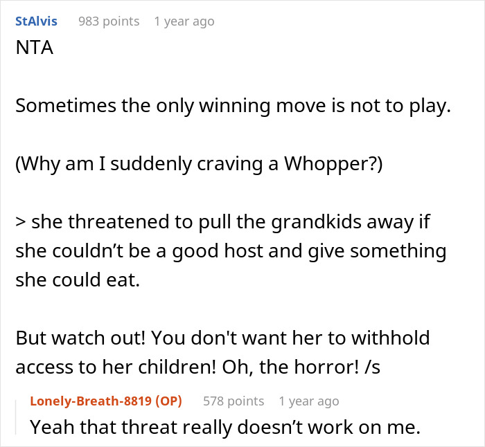 &ldquo;Threatened To Pull The Grandkids Away&rdquo;: Woman Expects Family To Cater To Her Allergies, Gets A Reality Check